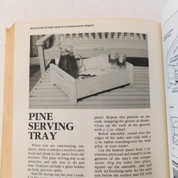 The Backyard Builders Book of Outdoor Building Projects Vintage 1987 Hardcover - Picture 10 of 12